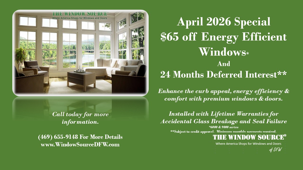 2026 04 April 2026 - $65 off windows and 24 months deferred